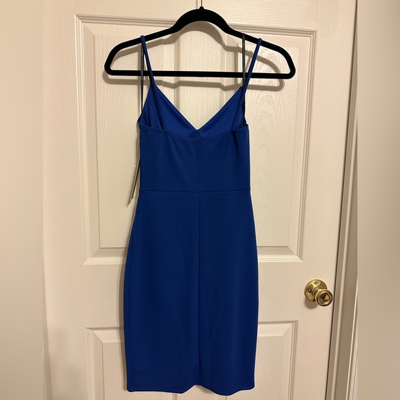 FOREVER YOUR GIRL ROYAL BLUE BODYCON DRESS LULUS - Picture 2 of 5